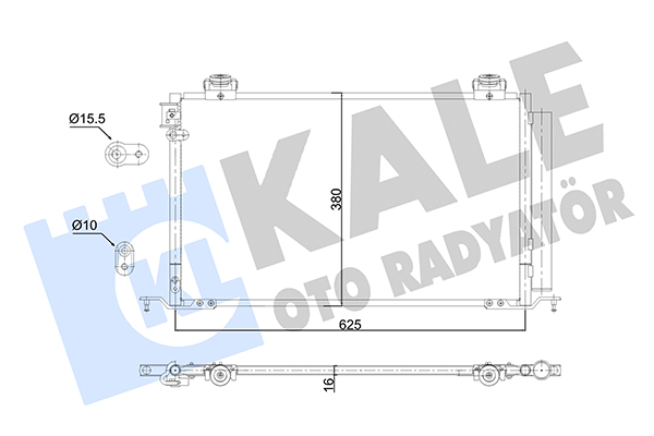Toyota Avensis Klima Radyatörü 2003-2008 Toyota Avensis Klima Radyatörü 2003-2008
